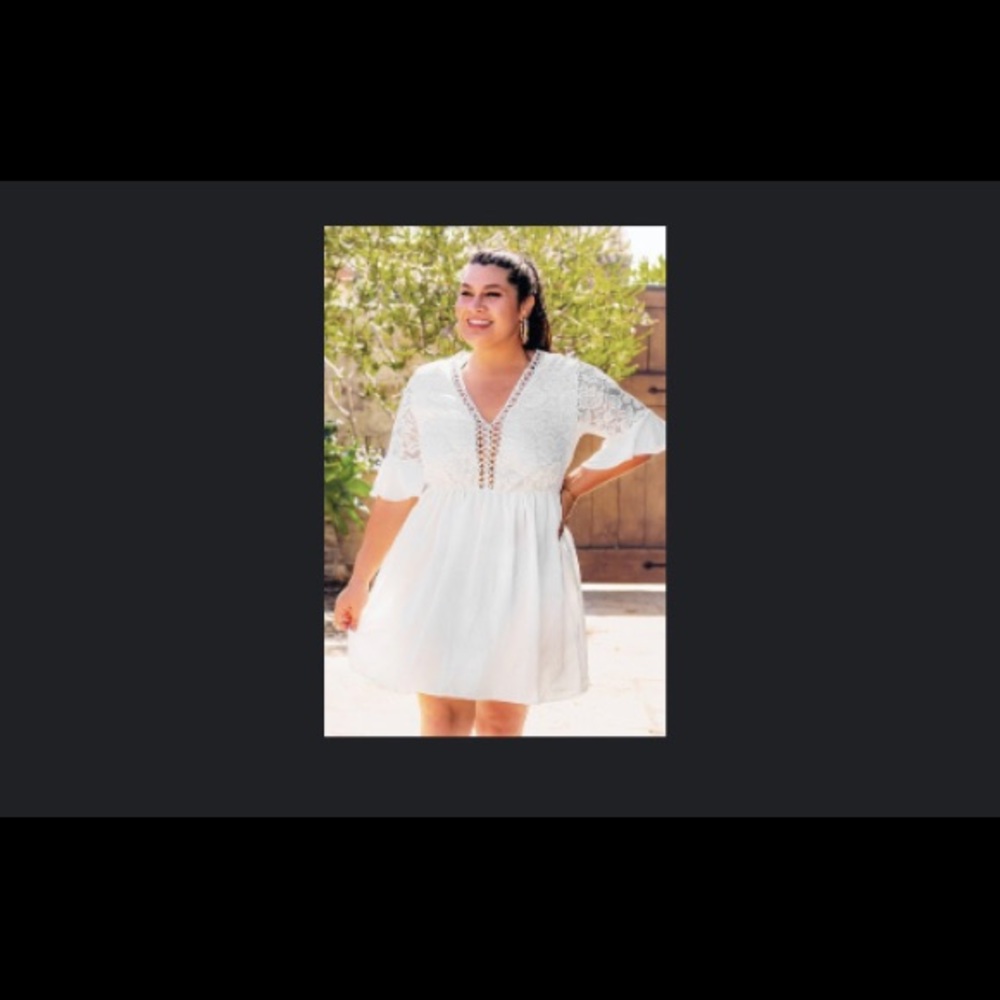 Cupshe white dress. Brand new.